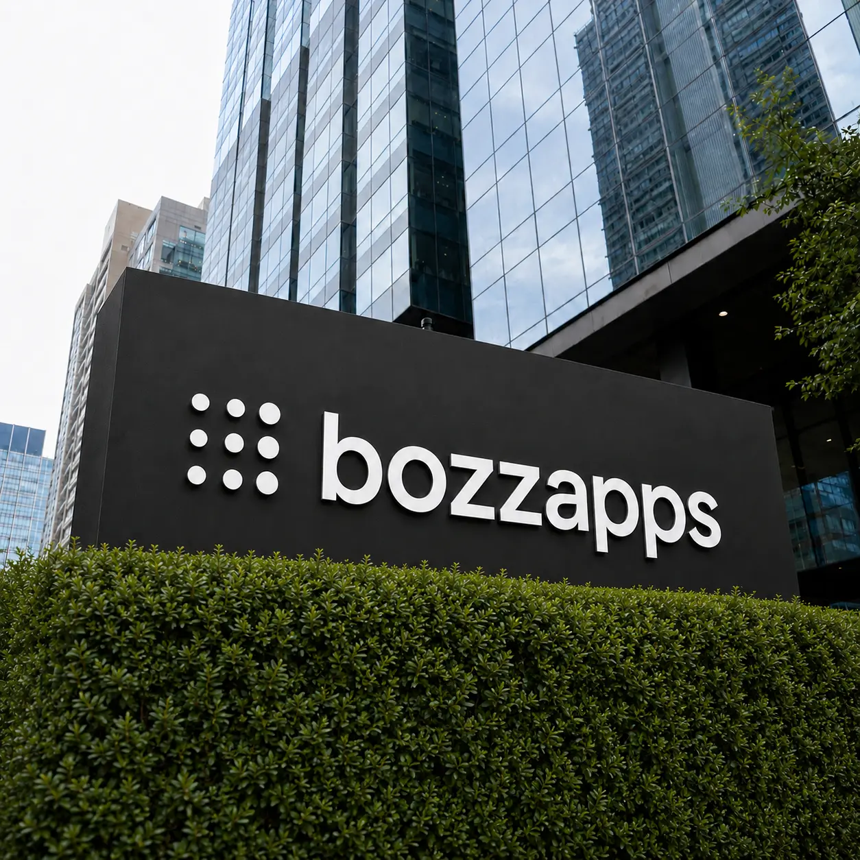 Interfaz de Bozz Apps para ventas de campo con planificación de rutas por IA y seguimiento de vendedores en tiempo real.
